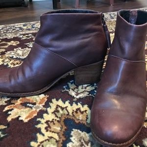 Toms Leila Bootie in Oxblood